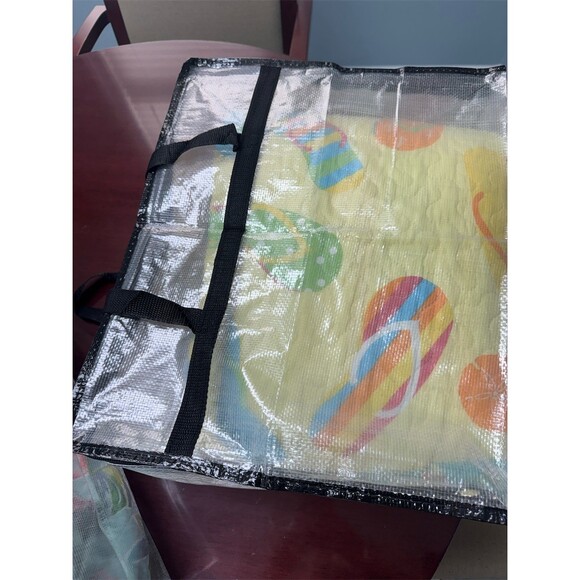 C & F Quilt Set Full/Queen Multicolor Coastal Flip Flop Beach W/Matching Shams - Picture 9 of 10